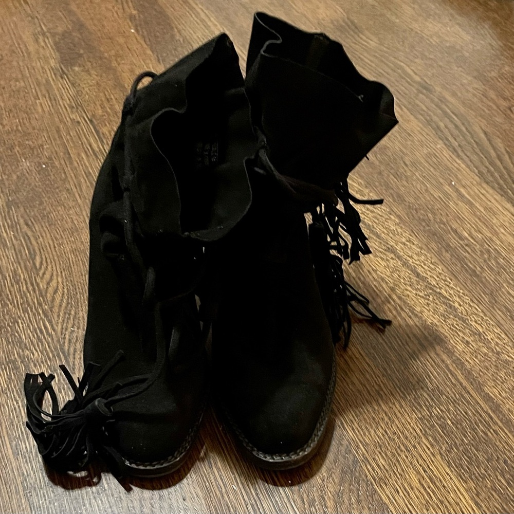 Jeffrey Campbell-La Forge -Black Tassel boots - Picture 7 of 9